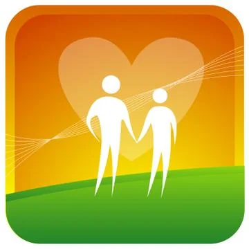 Couple in love Illustrazione stock