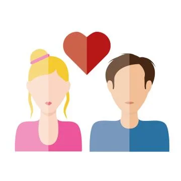 Couple in love Stock Illustration
