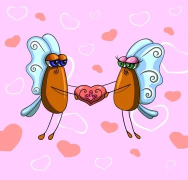 Couple in love Stock Illustration