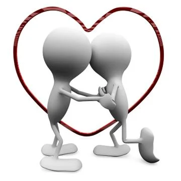 A couple in love Stock Illustration