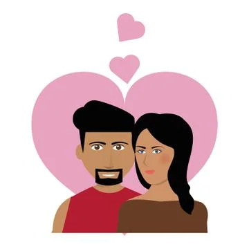 Couple in love Stock Illustration