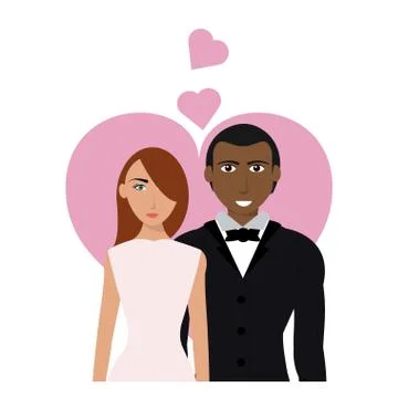 Couple in love Stock Illustration