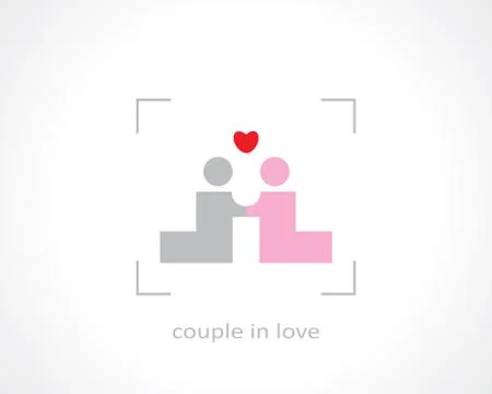 Couple in love Illustrazione stock
