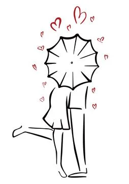 Couple in love Stock Illustration