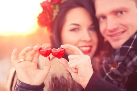 Couple in love Stock Photos