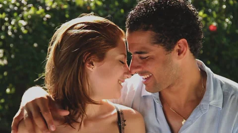 Couple in love smiling Stock Footage 38762958