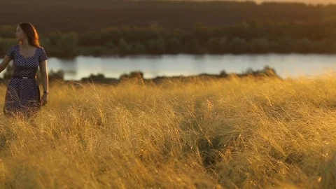 Couple In Love At Sunset. Stock Footage 79104566