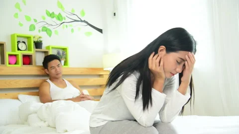Couple lover problem sexual love life relationship. Unhappy and upset adulterous Stock-Footage 249978568