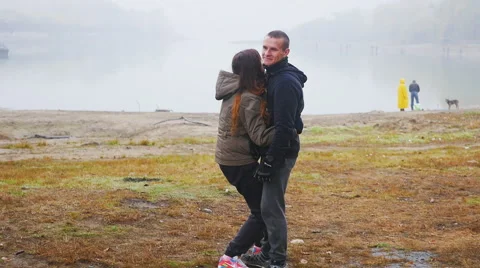 Couple of lovers playing with each other Stock Footage 57641292