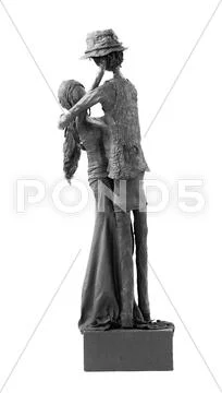 Couple of lovers statue Stock Photos