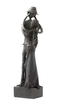 Couple of lovers statue Stock Photos