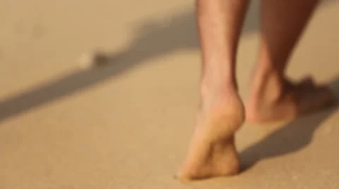 Couple of lovers walking on the each at sunset Stock Footage 66443377