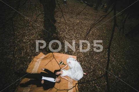Couple lying down Stock Photos