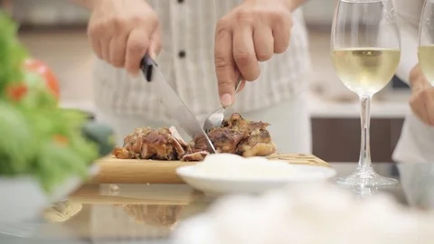Couple is making dinner. Stock Footage 78572003