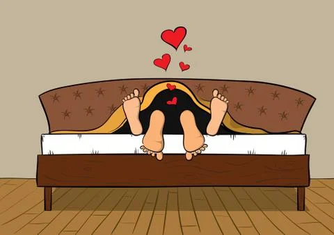 Couple making love Stock Illustration