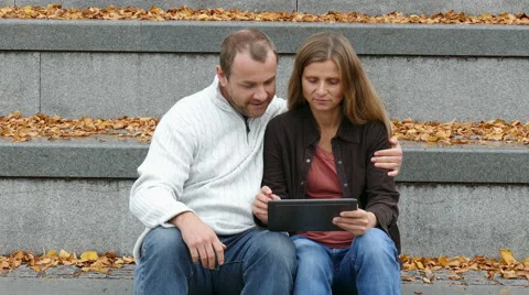 A couple making a video call Stock Footage 55075435