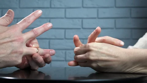 Couple mistake with rings Stock Footage 314224620