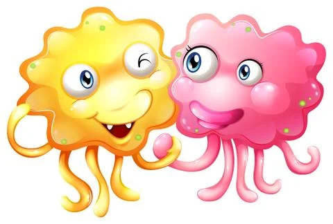 A couple monster Stock Illustration