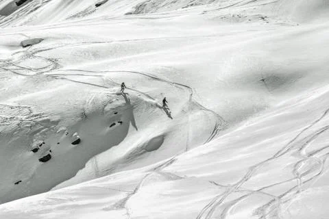 Couple in the mountains Foto stock