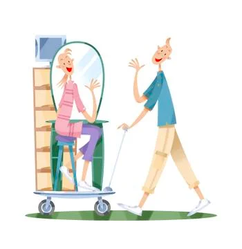 Couple moving house Ilustração Stock