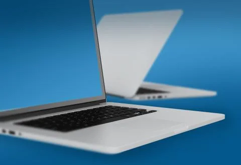 Couple of open notebook on blue background 스톡 일러스트