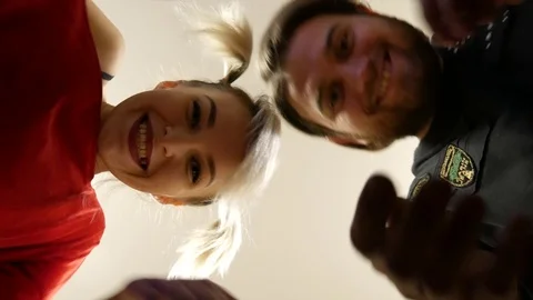 Couple open wedding gift Stock Footage 99490563