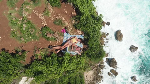 Couple outside at mountains Stock Footage 130716560