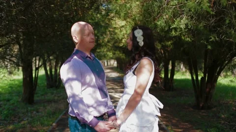 Couple In A Park Stock Footage 52600223