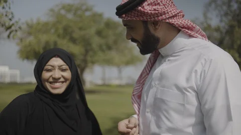 Couple in the park. Stock Footage 108255248
