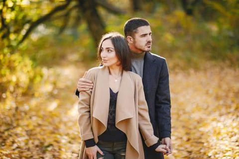 Couple in the park Stock Photos