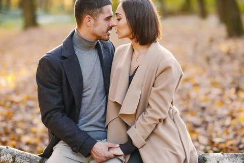 Couple in the park Stock Photos