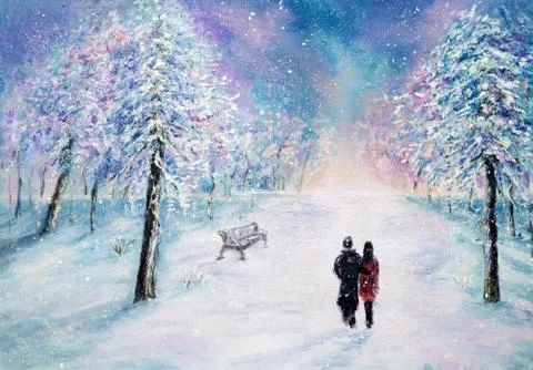 Couple in park Stock Photos