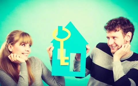 Couple planning their future. Stock Photos