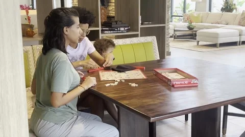 Couple playing scrabble 動画素材 247207738