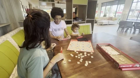 Couple playing scrabble 動画素材 247207742