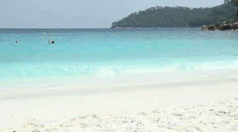 Couple playing in water Stock Footage 8917750