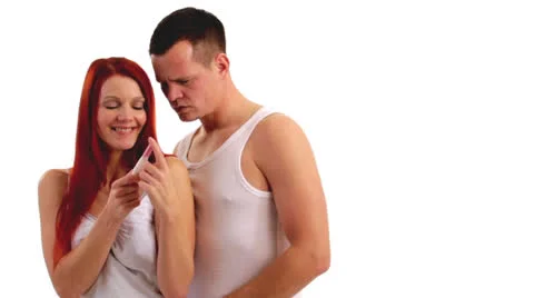 Couple pregnancy test Stock Footage 24633108