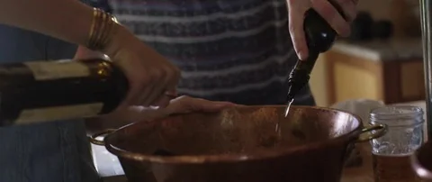 Couple preparing a meal in kitchen Stock Footage 69200712