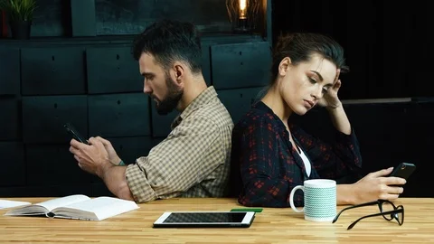 Couple problems concept Stock Footage 92137985