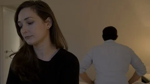 Couple with Relationship Problems Struggle Concept Stock Footage 123166200