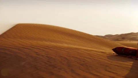 Couple relaxing on desert. Stock Footage 119391182