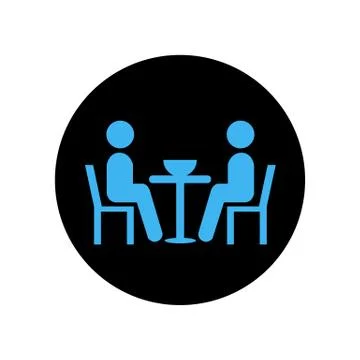 Couple in restaurant flat vector illustration. Boyfriend and girlfriend on ro Stock Illustration
