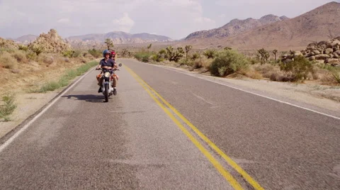Couple riding motorcycle Stock-Footage 62344934