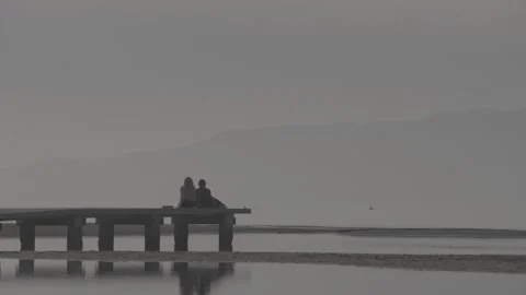 Couple in the river Stock Footage 263201479