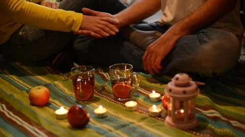 Couple on a romantic day Stock Footage 68610901