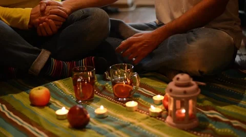 Couple on a romantic evening Video stock 68610865