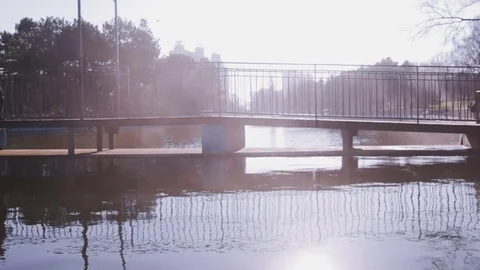Couple of runners in park Stock Footage 85239152