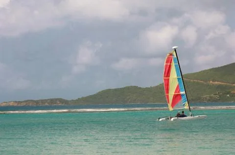 Couple sailing Foto stock