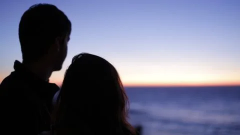 Couple by the Sea Stock Photos