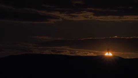 Couple in the setting sun Stock Footage 102505865